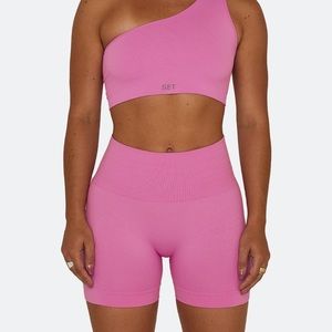 Set Active Bike Shorts in Flamingo